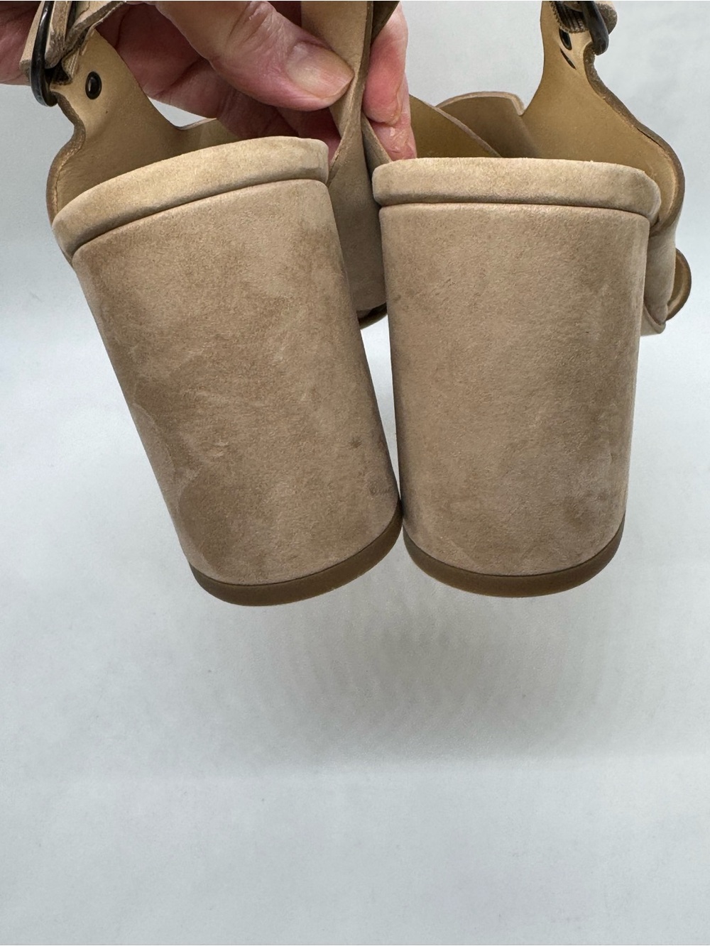 Paul Green Suede Slingback Sandals Size UK 5.5 US 8 Block Heel Comfort - Picture 8 of 12